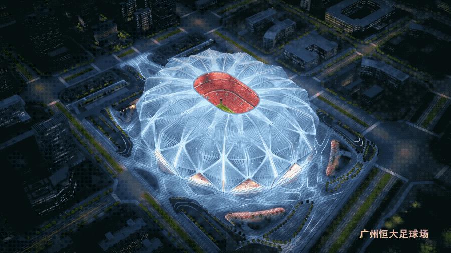 恒大球场效果图和视频,恒大新球场内部效果图曝光