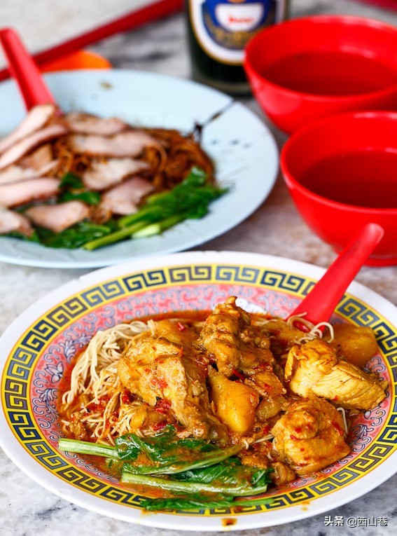 马来西亚天桥下的云吞面,马来西亚夜市的云吞面