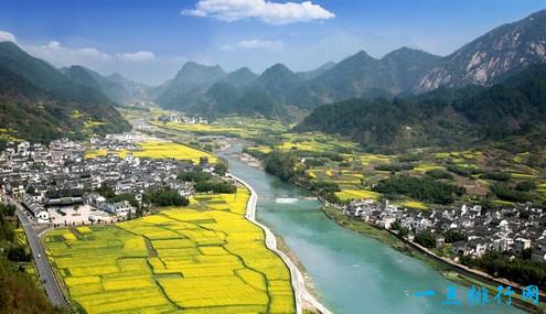 安徽黄山休宁流口虎泉景点,安徽黄山周边景点分布图