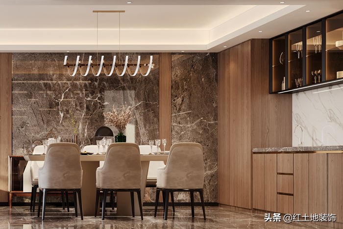 珠海横琴大平层现代轻奢,珠海140平米简约轻奢装修