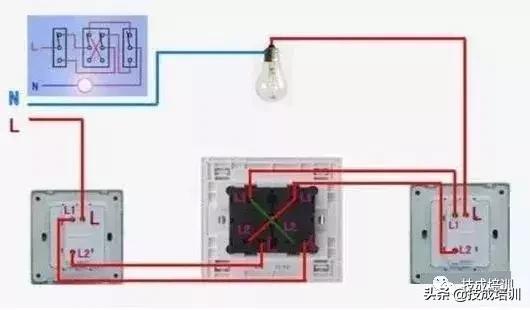 单控双控三控开关接线方法,单控双控三控四控开关接线图分享