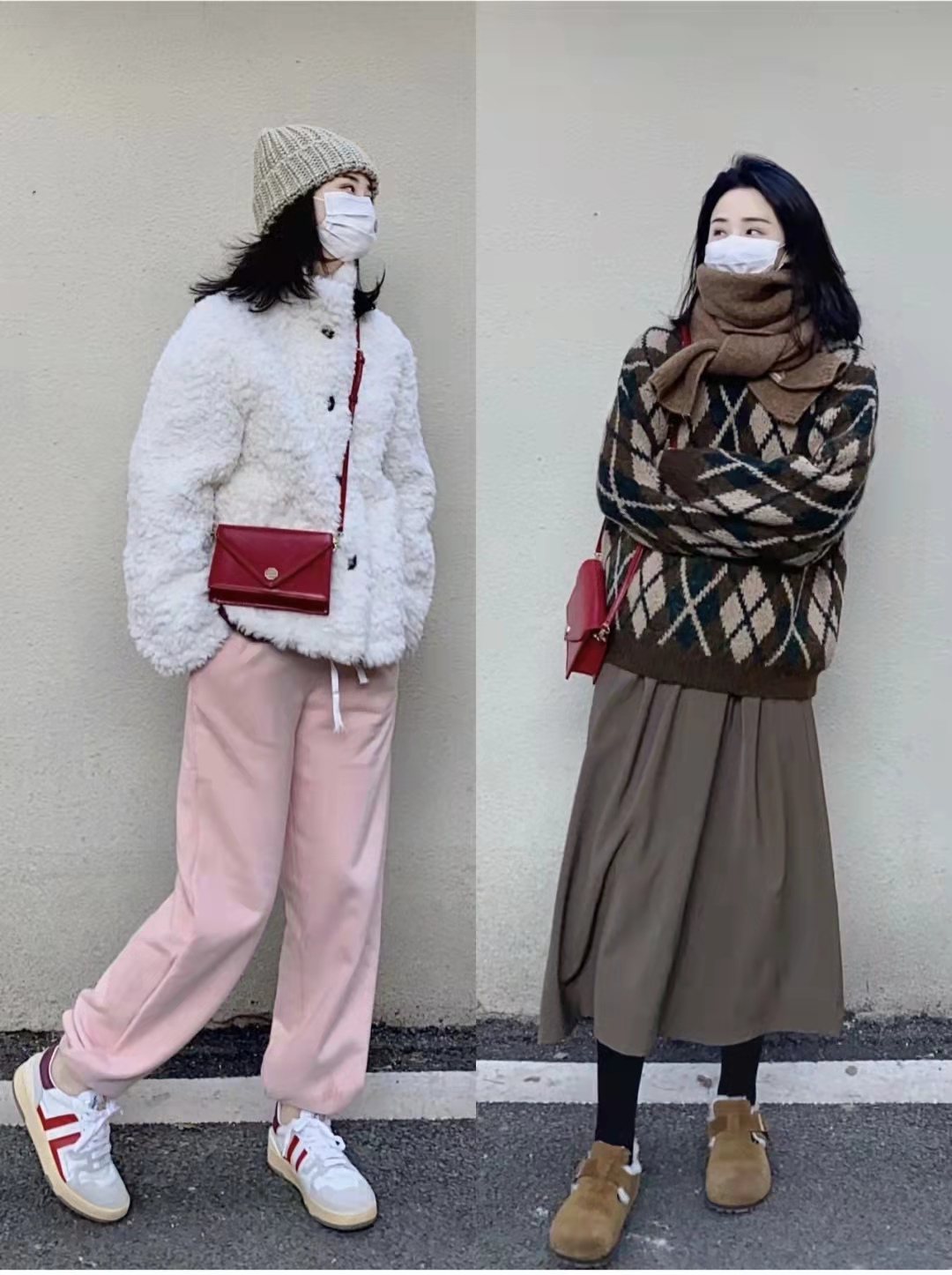 男生粉色衣服搭配什么颜色裤子,粉色针织衫搭配什么颜色裤子