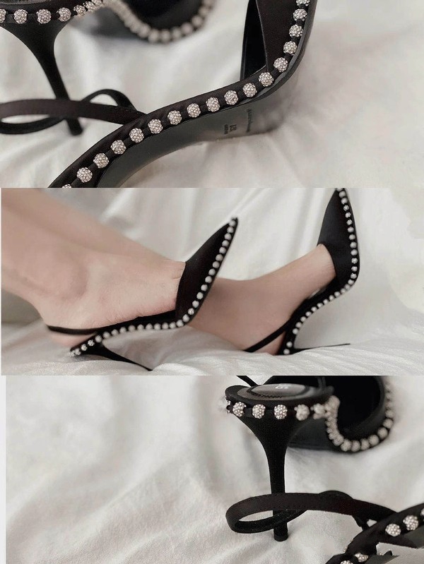 亚历山大王闪钻高跟鞋多少钱,亚历山大王高跟鞋新款白色