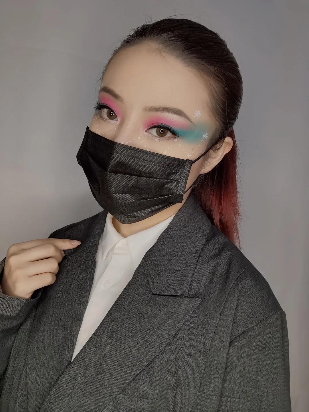 口罩也挡不住我的美，切磋1/2张脸你选谁