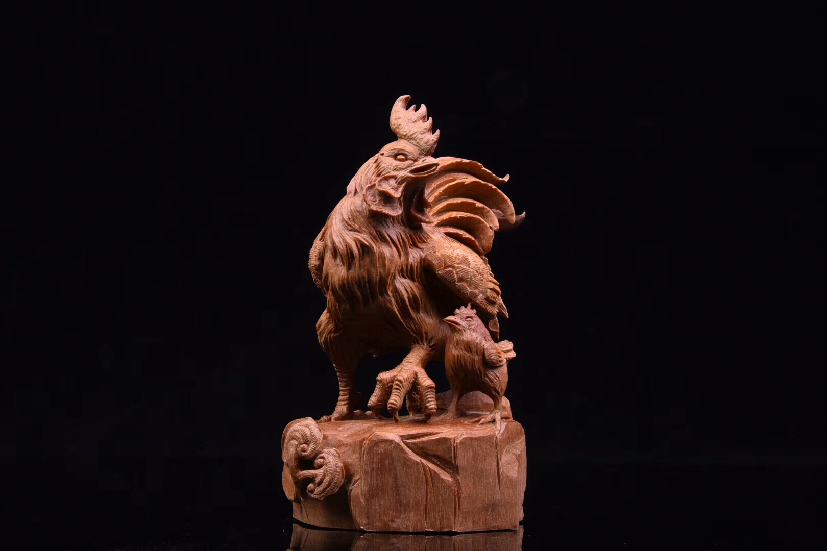 大木头雕刻过程图片欣赏,精雕木头纯手工