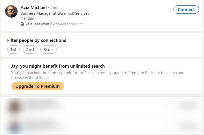 领英搜索次数达到上限,领英无法添加好友咋回事