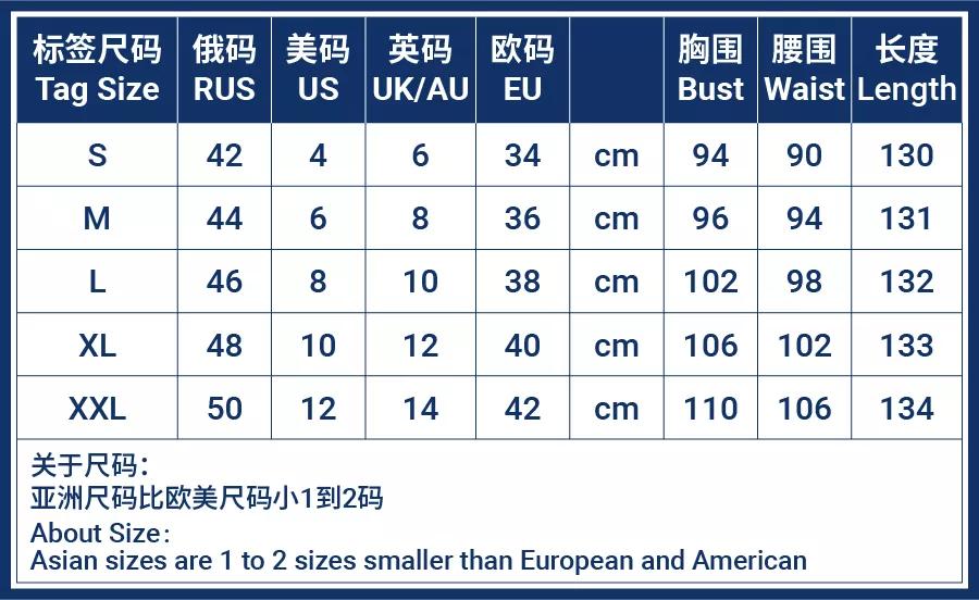 巴西女装标准尺寸表,巴西衣服尺码表