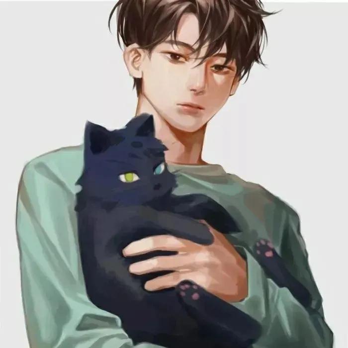 10-13岁女生小学生仙气闺蜜头像,超好看的男生兄弟动漫头像