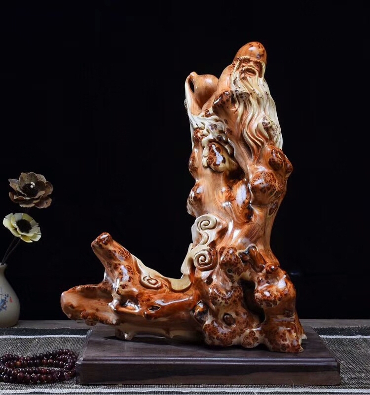 大木头雕刻过程图片欣赏,精雕木头纯手工