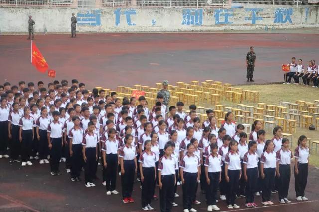 固始永和中学军训2019,固始永和新生军训