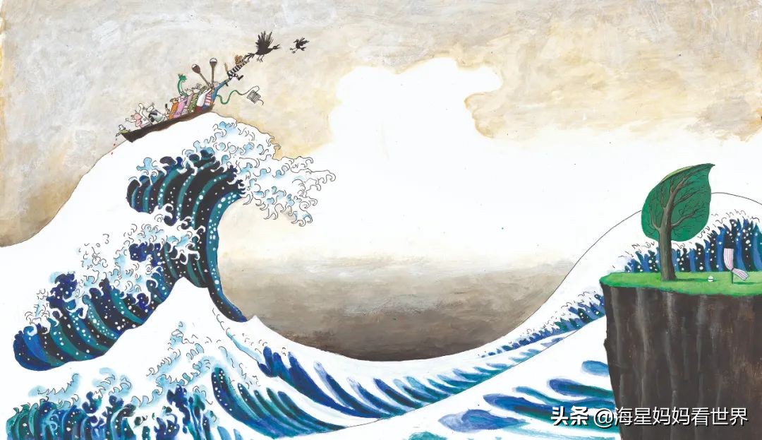 儿童观看艺术作品,故宫放大镜欣赏名画