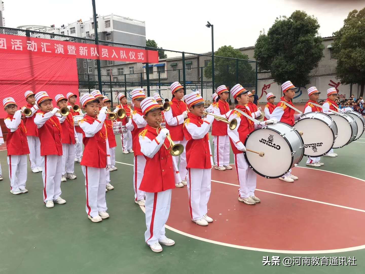 遂平三中小学生入队仪式,遂平少先队入队仪式