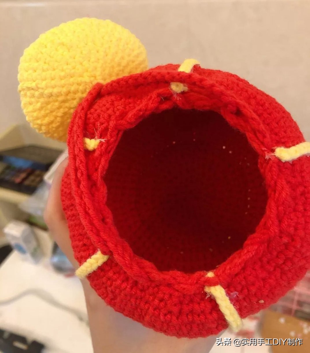 大人戴的蝴蝶结头花钩织教程,钩灯笼包编织教程