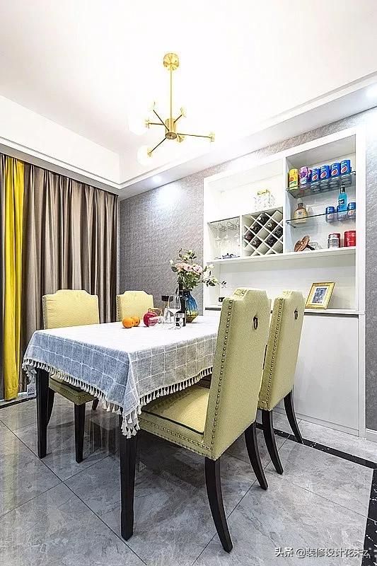 小户型餐柜酒柜设计,餐边柜酒柜一体设计轻奢