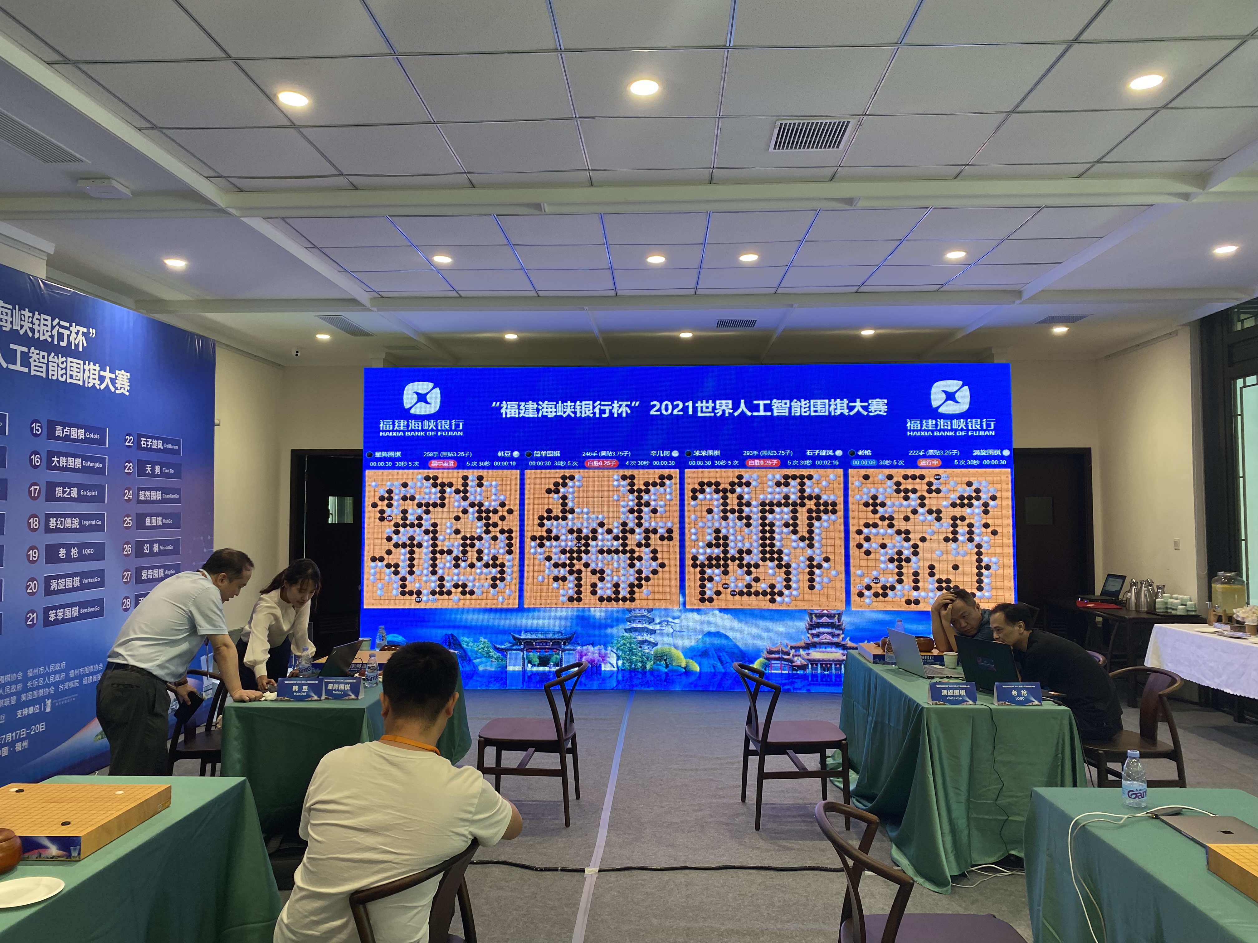 海峡银行杯围棋,海峡银行杯参赛队
