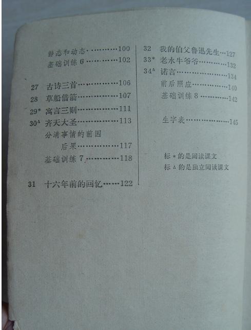 五年制小学语文课本80后回忆,80后一代人的上学生活回忆