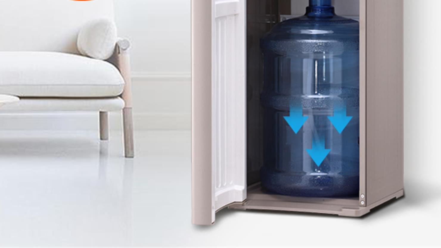 下置水桶饮水机换水麻烦,饮水机下面换水