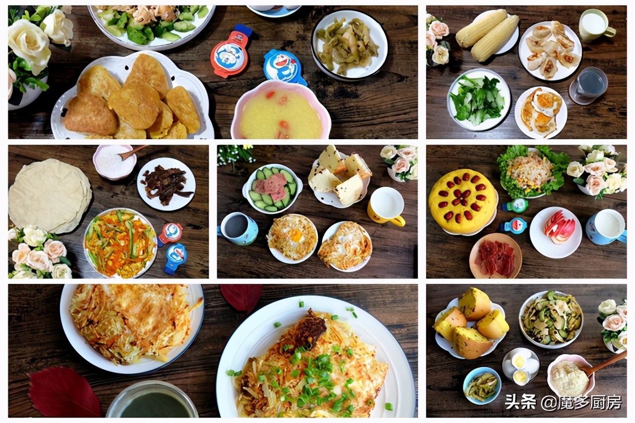 我家早餐花样多1周做法不重样,早餐不用出去买了教你创意新吃法