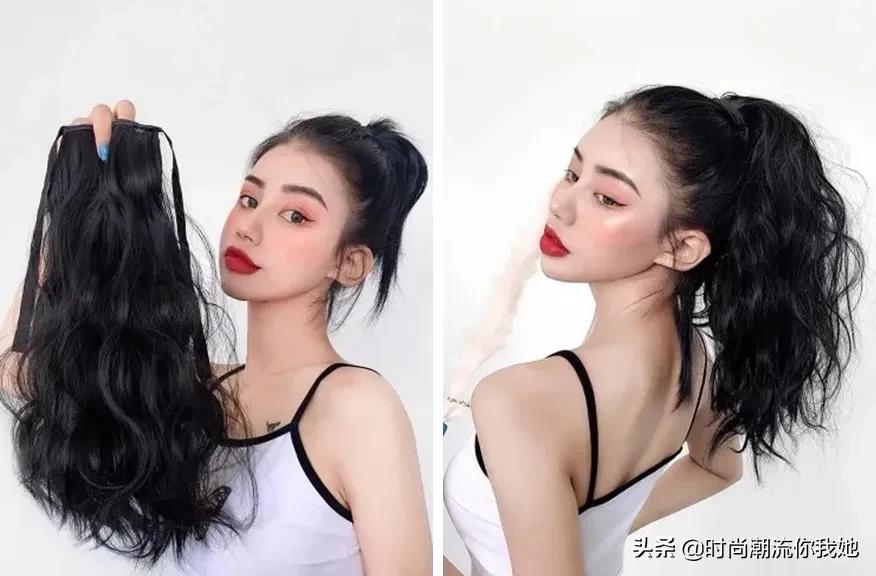 又酷又帅气的发型高马尾,复古发型女生港风长马尾