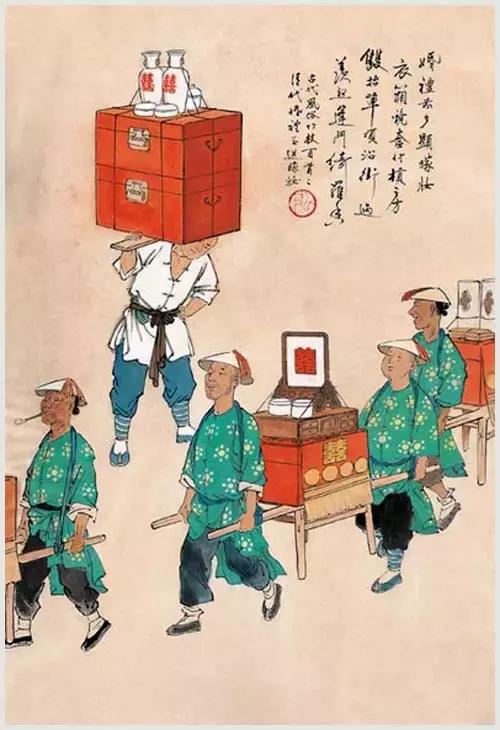 100首诗词100张风俗图太美了,100幅中国古风俗画