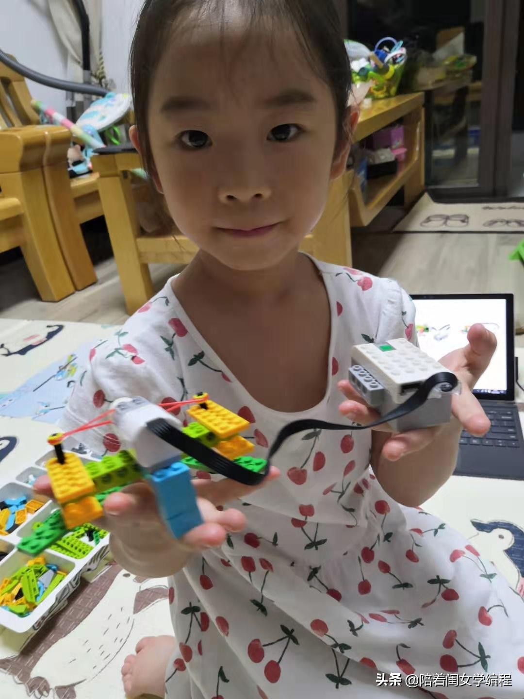 陪女儿玩的积木,陪娃一起玩乐高