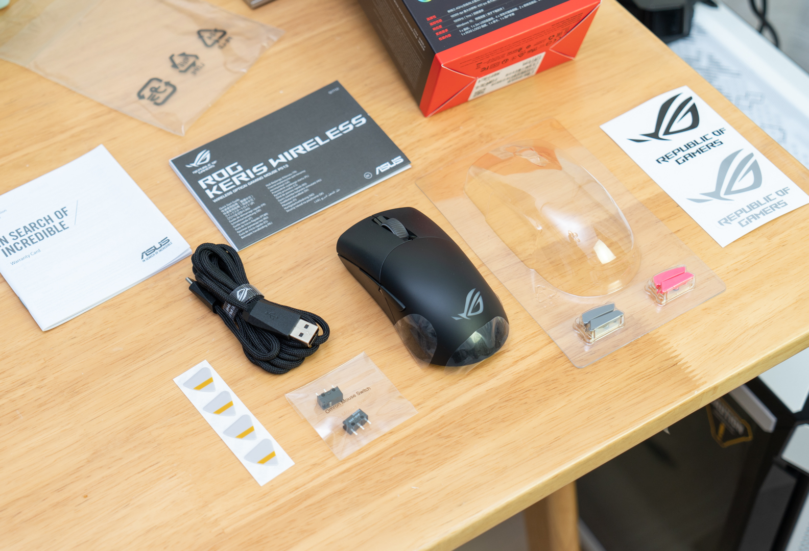 rog月刃无线鼠标,rog鼠标月刃36k开箱