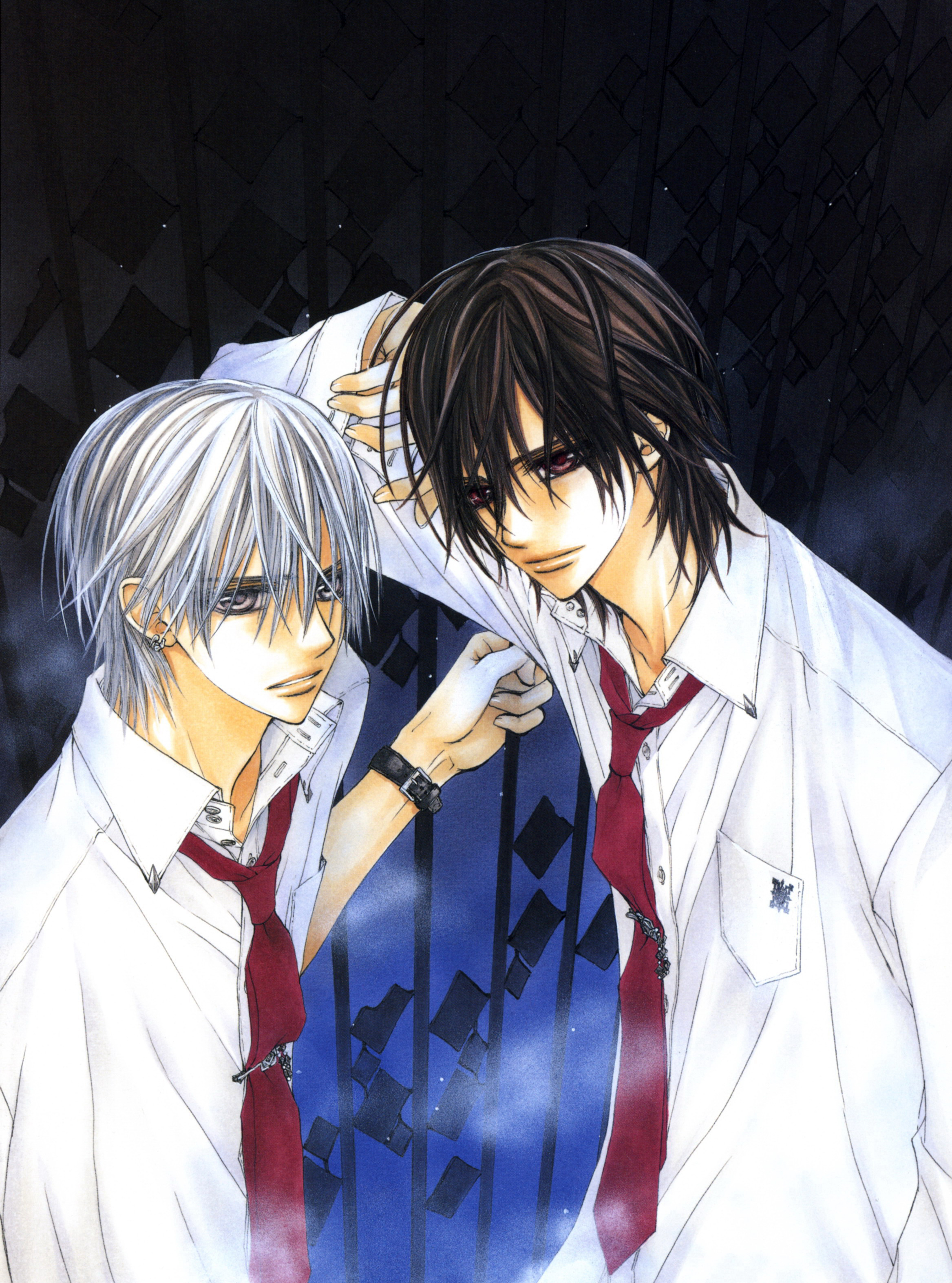 暗黑风吸血鬼动漫图片,吸血鬼骑士漫画手绘