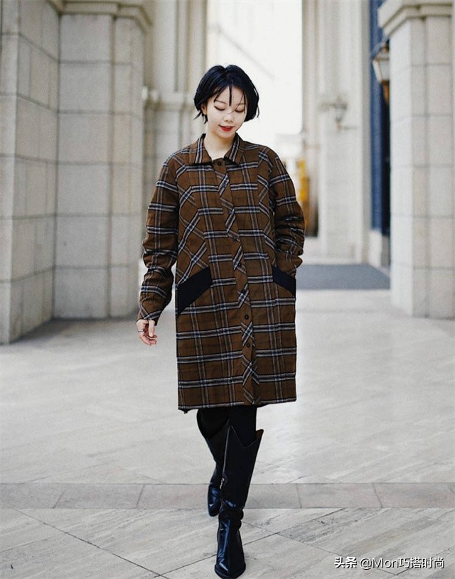 冬天露腿露脚踝穿搭,冬日不露腿穿搭氛围感