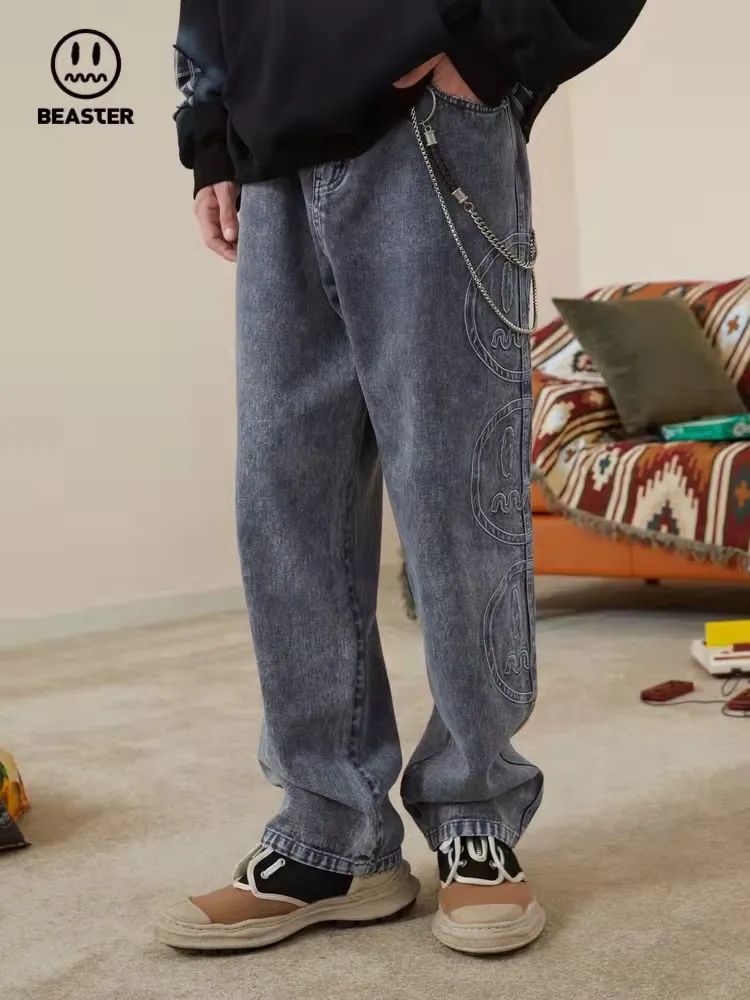 真正的复古牛仔裤品牌,UEKO国潮牛仔裤