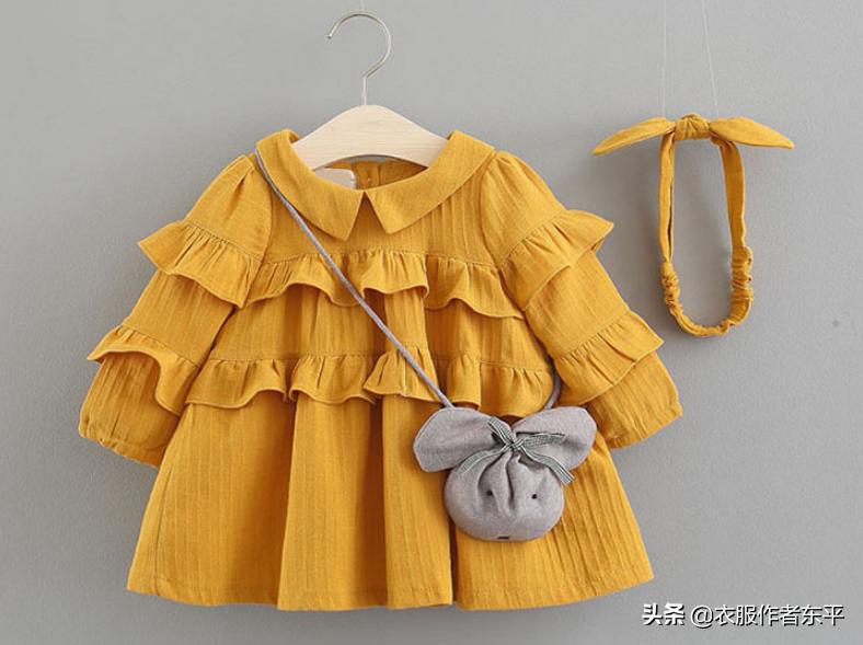 一周半女宝公主裙裁剪,女宝百褶公主裙裁剪做法