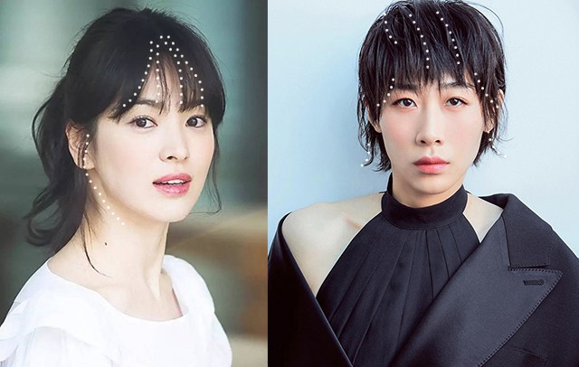 适合圆脸刘海发型女2021流行发型,2020年最流行中短的刘海