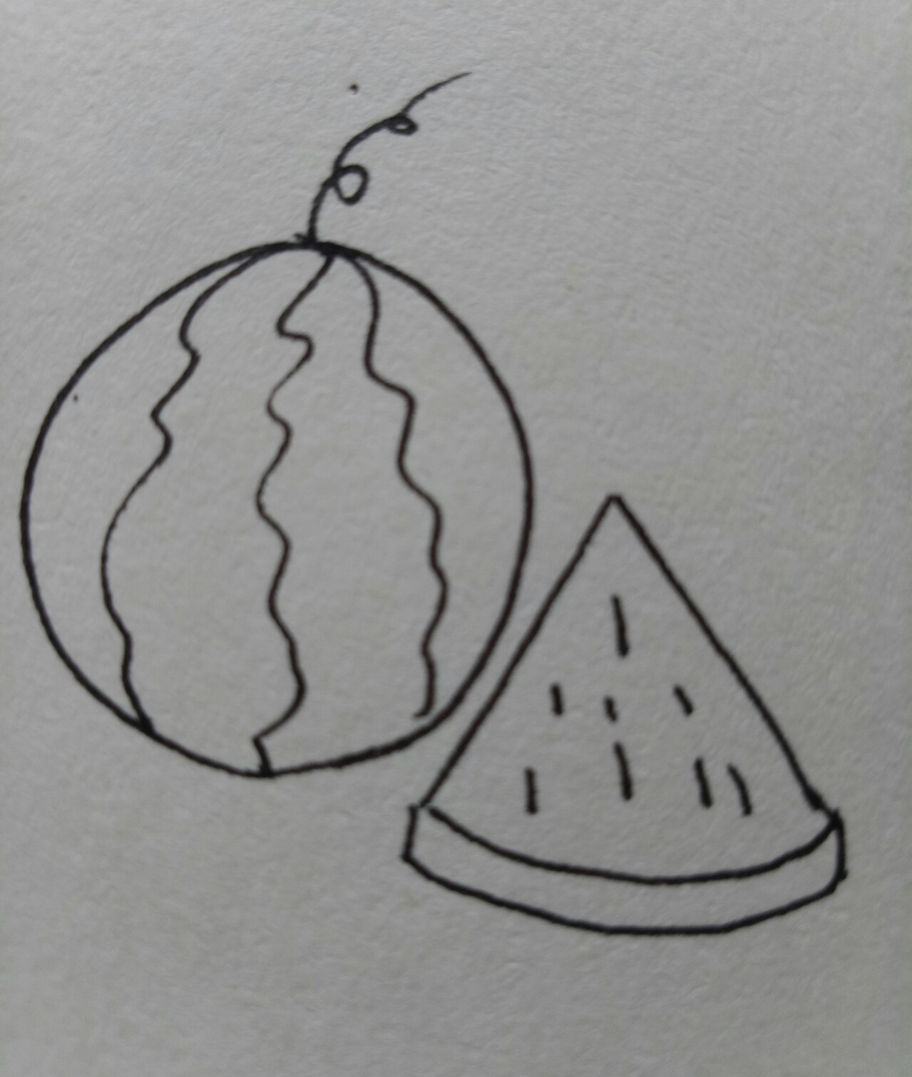 画食物甜品和水果零食简笔画,简笔画儿童3-6岁简单水果