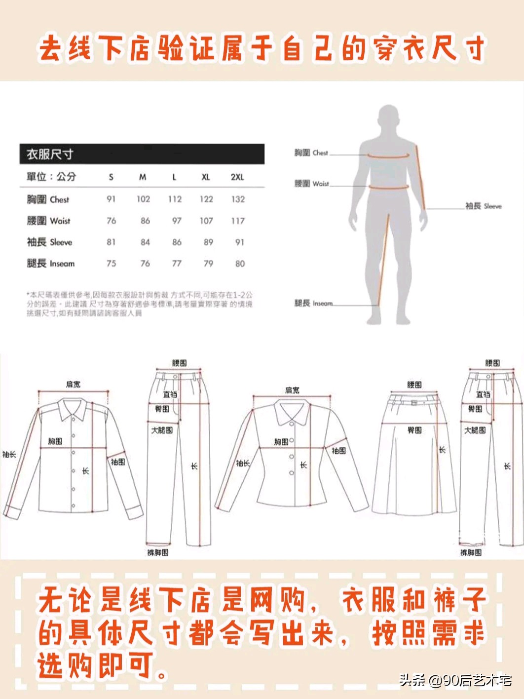 男生穿女装该怎么选择尺码,男装该怎么选尺码