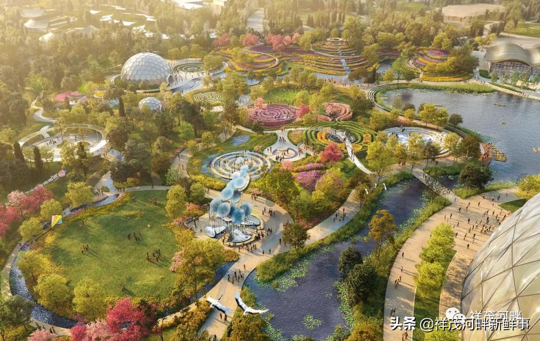 高新区东方伊甸园建设图,伊甸园施工