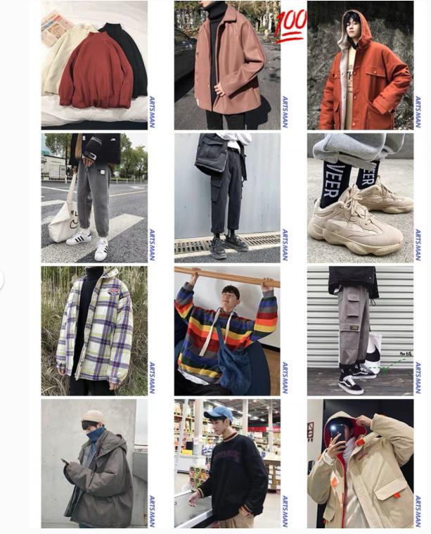 各类风格男装淘宝店铺合集：男生也可以很好看！复制穿搭就够了