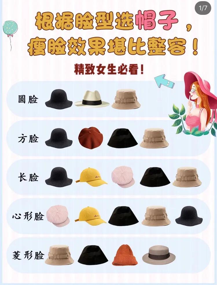 长脸型瘦脸戴什么帽子,什么帽子最修饰脸型显脸小