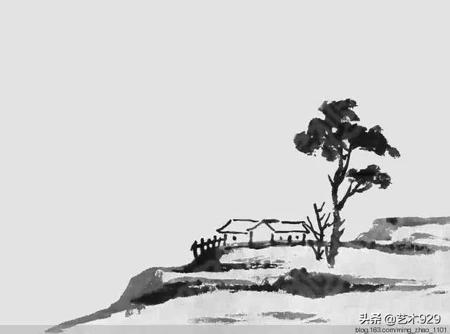 山水画树木画法技法视频,山水画中的树教学