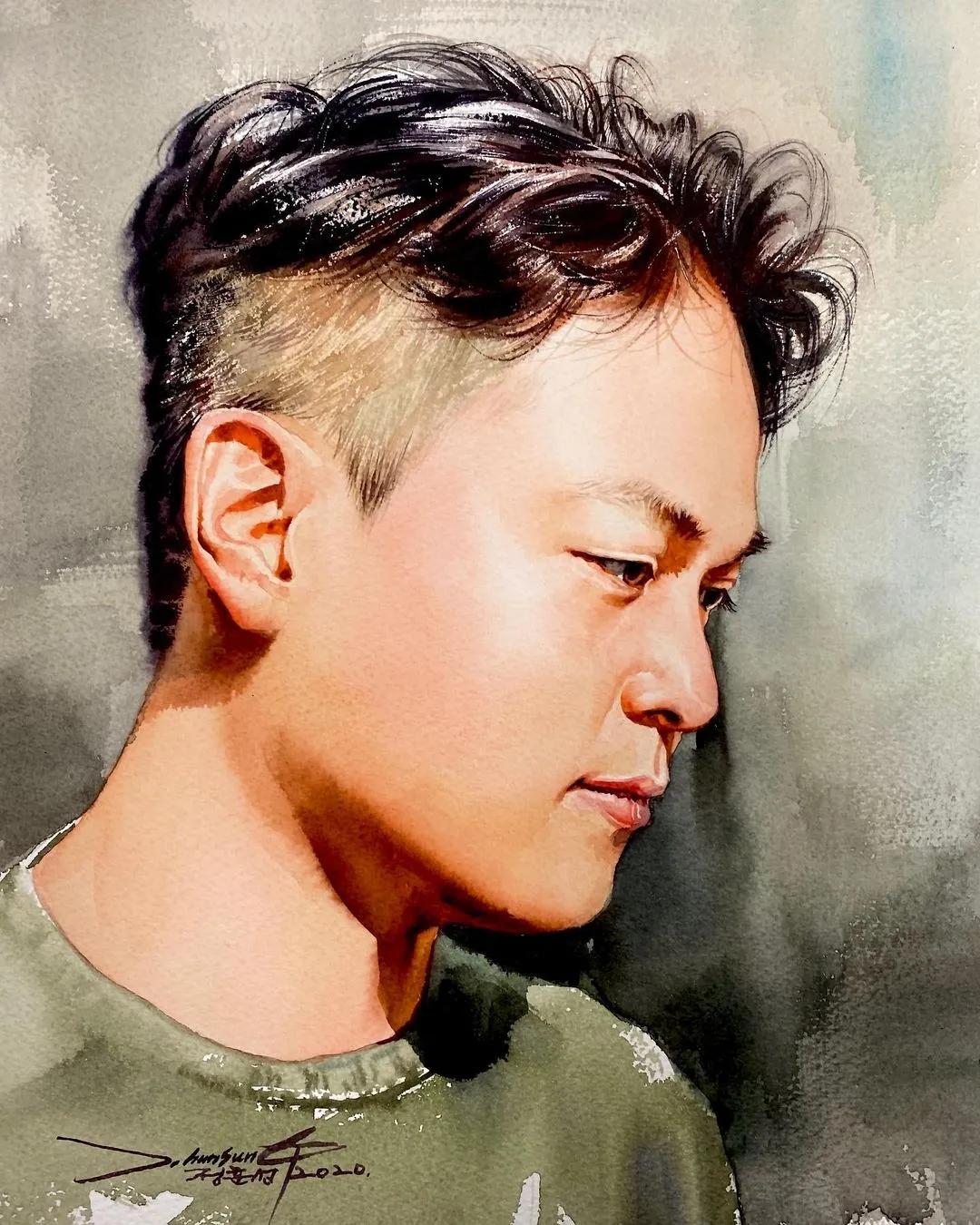 极简的水彩画作品,灵动脱俗的水彩画