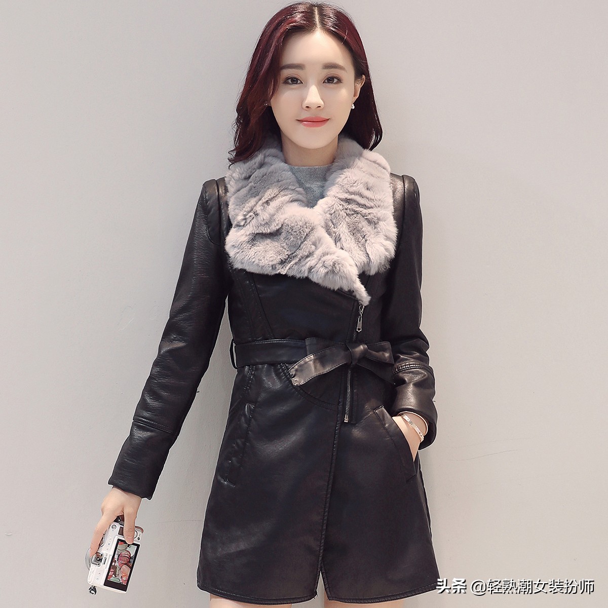 秋冬流行的皮衣外套，搭配简单又帅酷，随便一披，让你魅力挡不住
