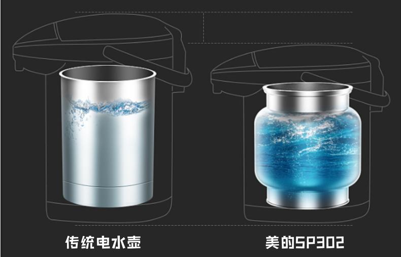 美的电热水瓶电水壶功耗测评,美的电热水瓶净水功能