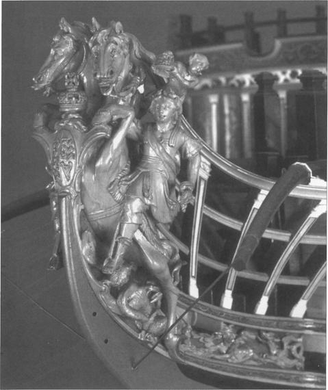 王权象征图,英国18世纪海军风帆战舰设计图