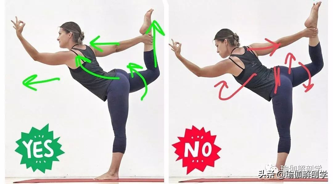 10个最新瑜伽体式正误对比图,瑜伽最容易错的正误对比图