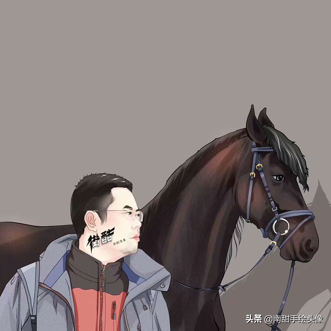 唯美手绘微信头像男女专用,手绘插画头像成熟男士专用