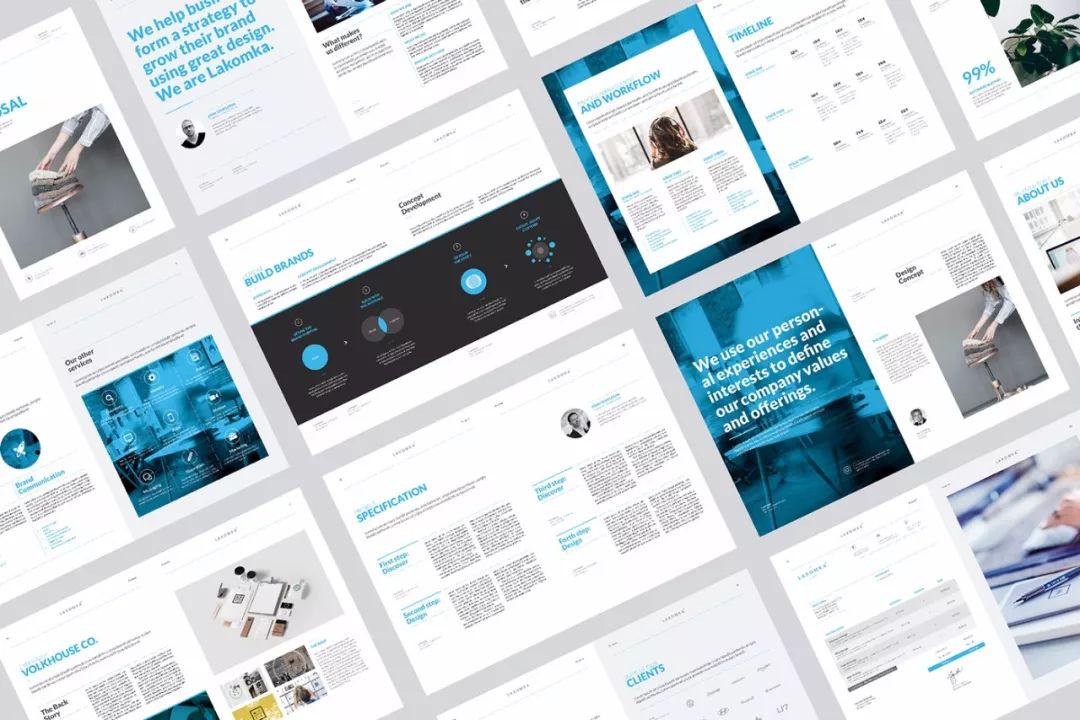 简约大气的企业宣传册／画册设计精选