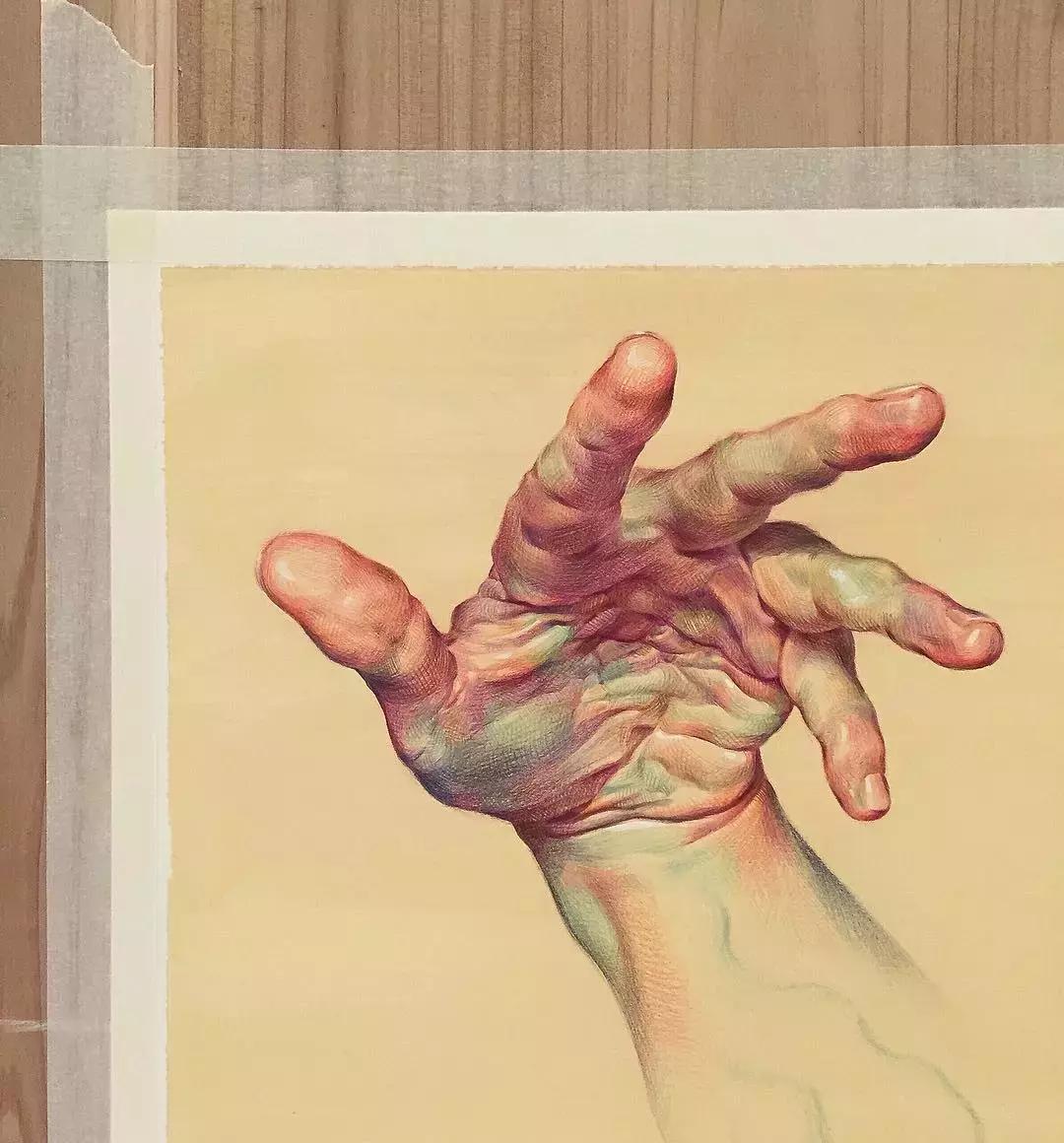 人体彩铅,人体五官彩铅