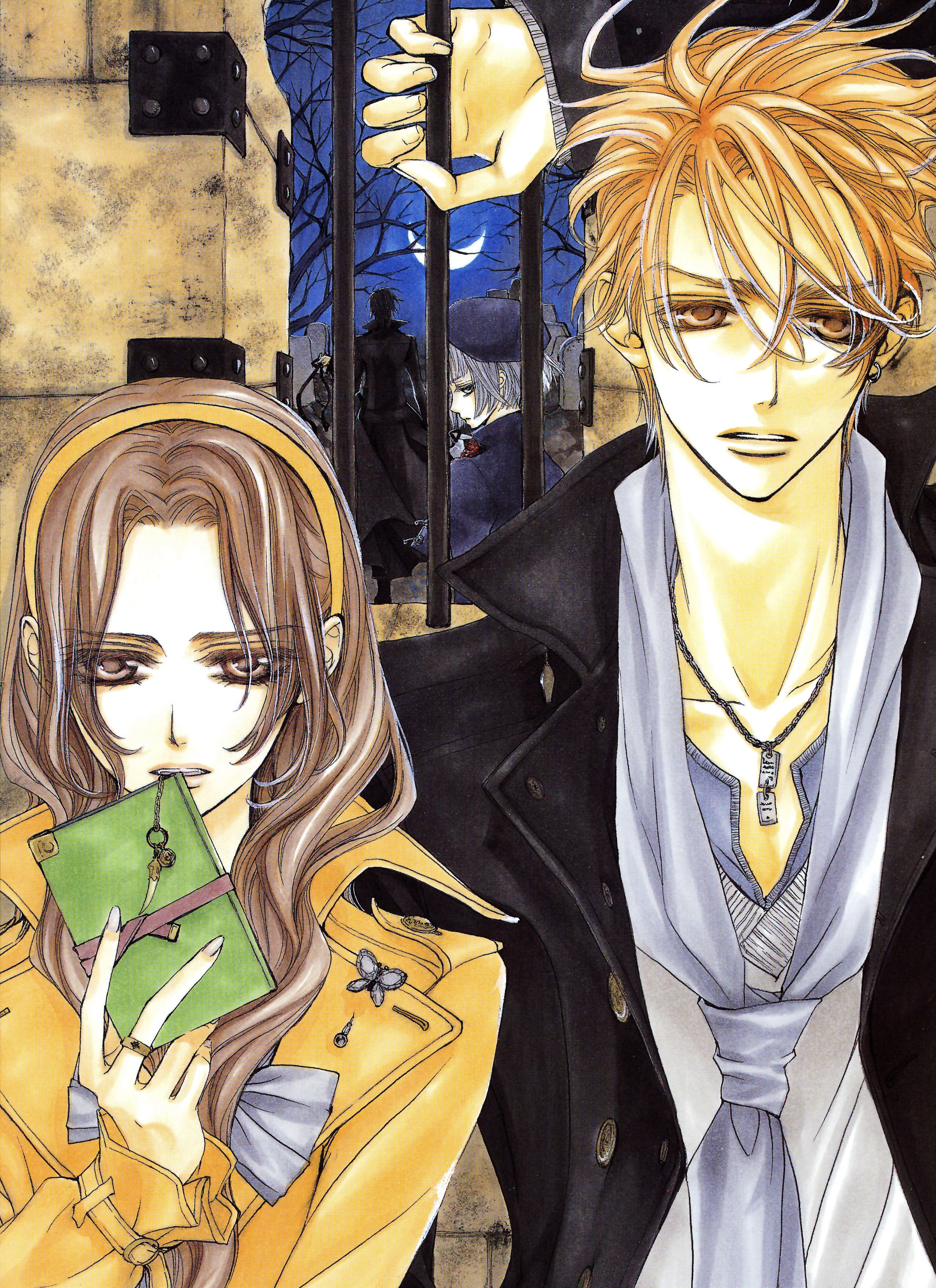 暗黑风吸血鬼动漫图片,吸血鬼骑士漫画手绘