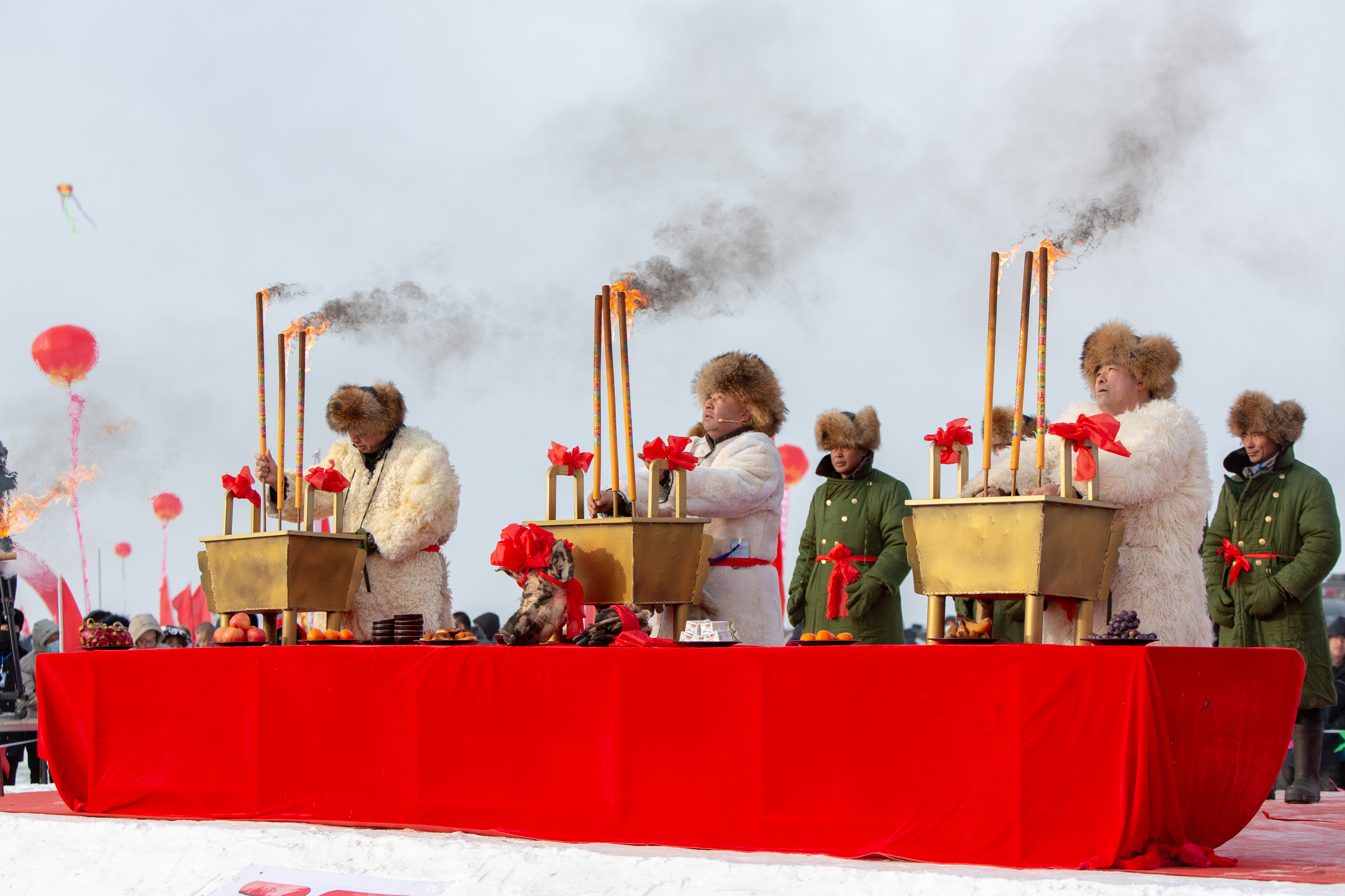 巴音温都尔冬季冰雪游玩,杜尔伯特蒙古草原风情