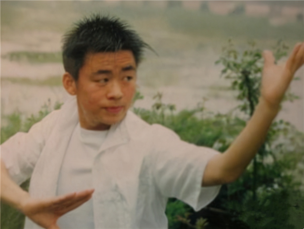 王宝强现身少林寺喊话,王宝强重回少林寺大秀拳法