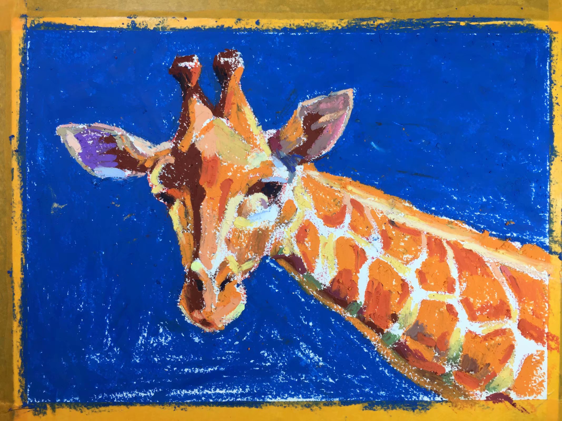 丹克林油画棒绘画基础入门教程,油画棒油画教程超级简单新手入门