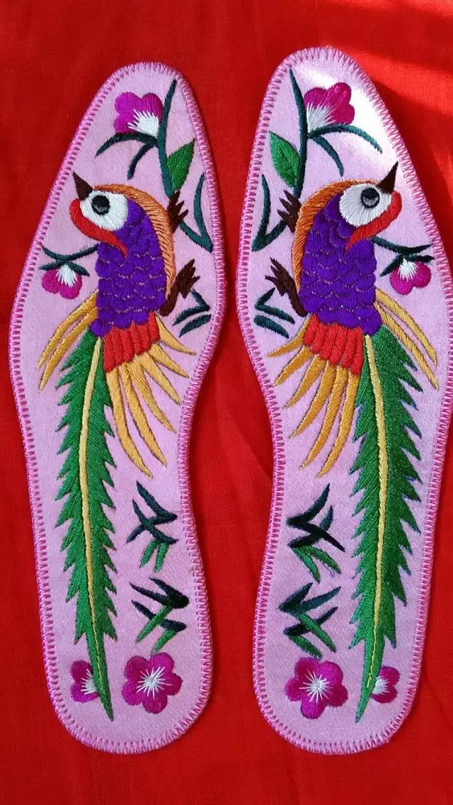 刺绣鞋垫图案大全图解,刺绣各种鞋垫图案